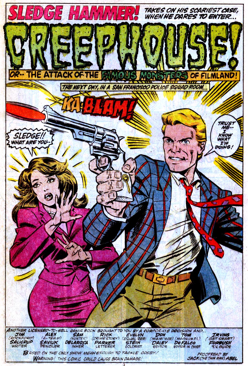 Read online Sledge Hammer! comic -  Issue #1 - 4