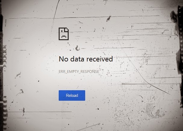 No data received - ERR_EMPTY_RESPONSE