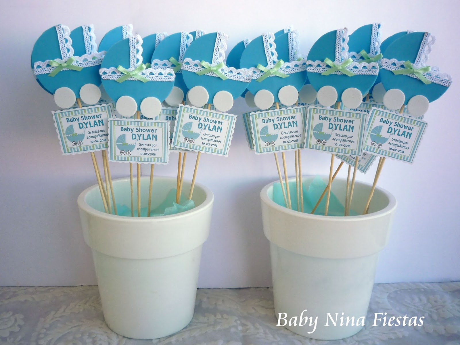 Baby Nina Fiestas Kit personalizado baby shower para Dylan