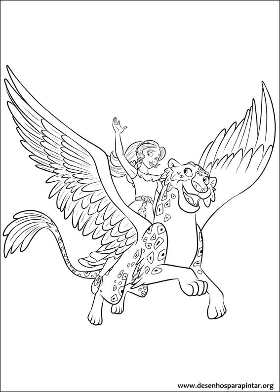 Coloring pages for kids free images Elena of Avalor coloring free
