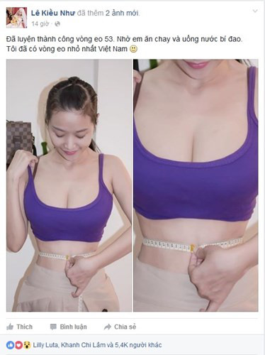 Nhung hotgirl nao 'soan ngoi' Ngoc Trinh ve vong eo 56? - Anh 6