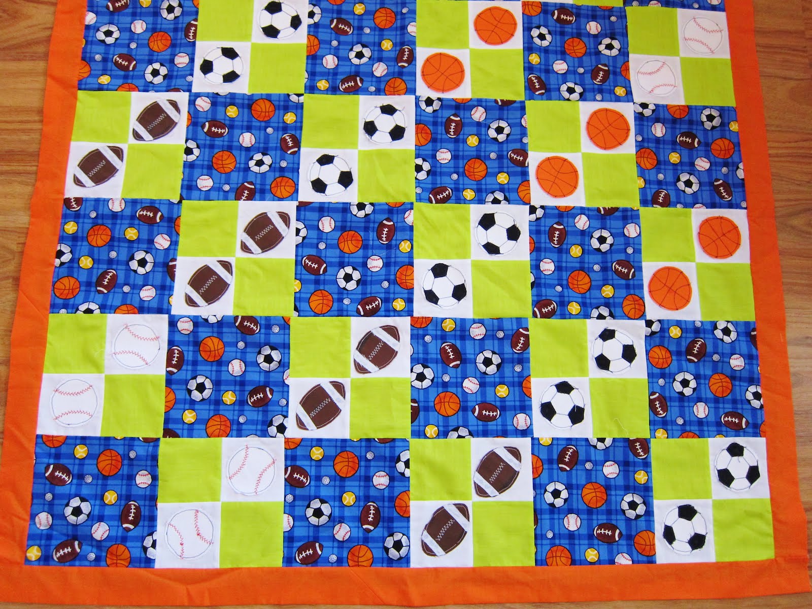 Chelsea's Boys Sports Quilt!