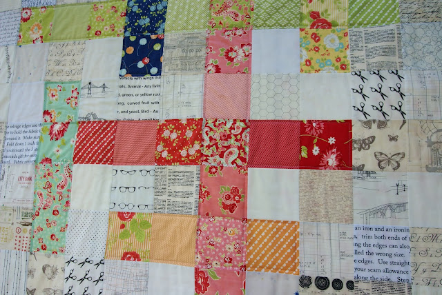 Crossword Puzzle Quilt by Fabric Mutt