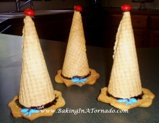 Candy Filled Witch's Hats | www.BakingInATornado.com | #recipe #Halloween 