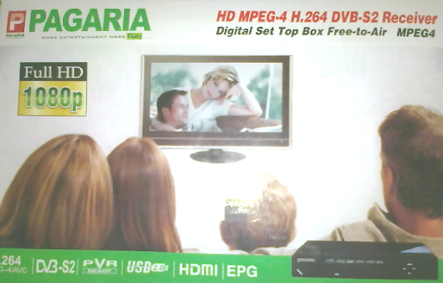 PAGARIA PER-HDS2-1777 HD MPEG-4 H.264 DVB-S2 Receiver
