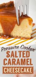 cooker pressure salted caramel cheesecake