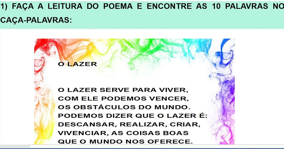 Escola Municipal Odete Ribaroli Gomes de Castro ATIVIDADE PARA O 3º