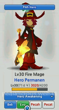 Fire Mage Hero Evolution LostSaga Indonesia
