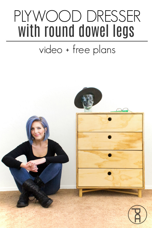 Plywood Dresser With Dowel Legs Video Building Plans