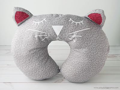 DIY Cat Travel Pillow with Free Pattern