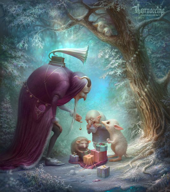 As ilustrações de fantasia sombria com um toque surreal de Olga Cornacchia Olga Cornacchia deviantart ilustrações fantasia surreal contos de fada sombria