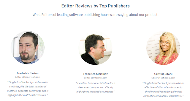 Editor Reviews of plagiarism checker X Editor Reviews of plagiarism checker X