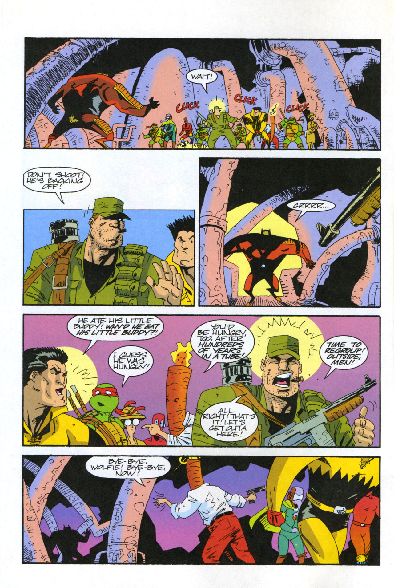 Teenage Mutant Ninja Turtles/Flaming Carrot Crossover Issue #4 #4 - English 12
