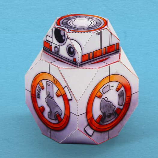 Star Wars BB8 Droid Paper Toy Tektonten Papercraft