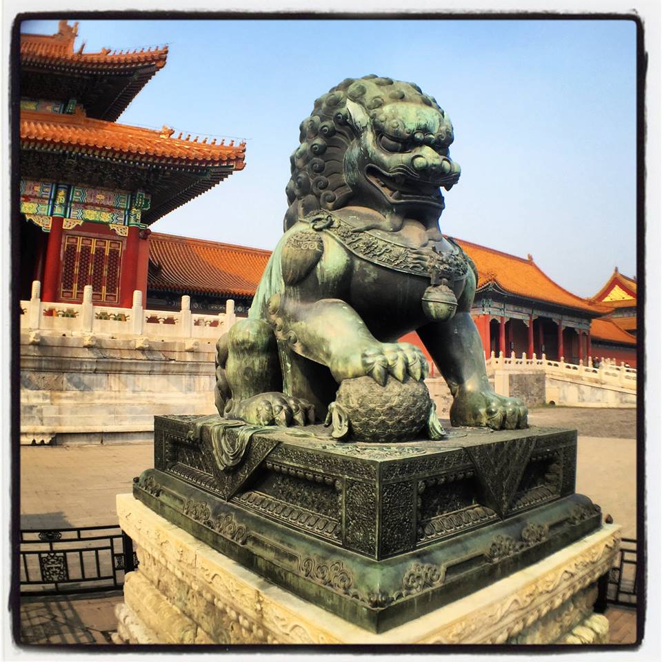 Do Berço até ao Túmulo Fu Dogs, The Forbidden City in Beijing, China