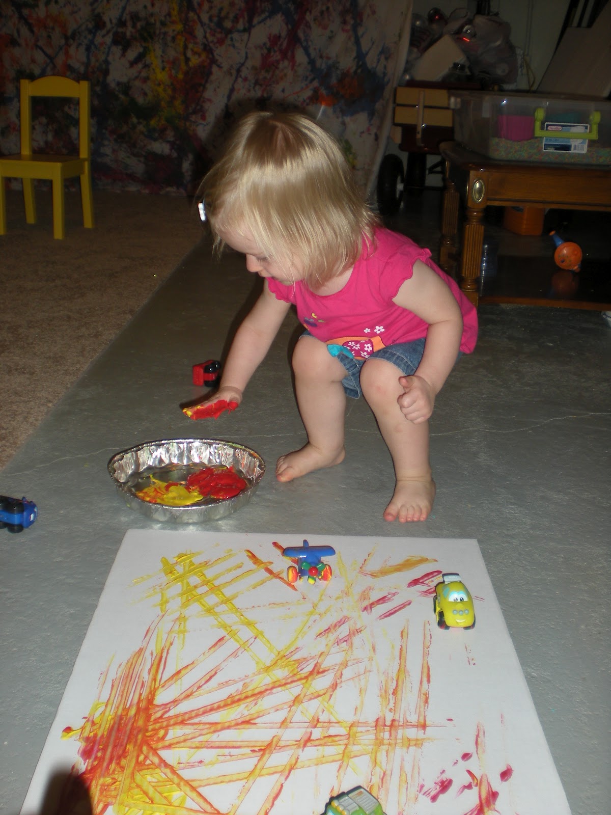 Play Through the Day Car Wheel Paint Prints