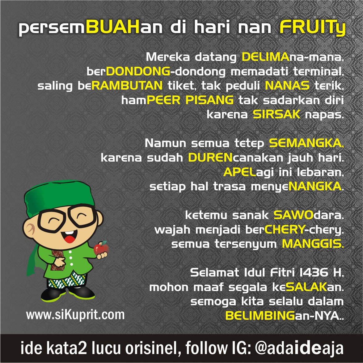 Baru 43 Gambar Wa Lucu Lebaran