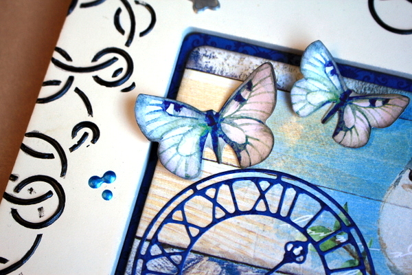 Stencil Paste Frame Mixed Media by Ulrika Wandler using BoBunny Serendipity Collection Stencil Paste Frame Mixed Media by Ulrika Wandler using BoBunny Serendipity Collection