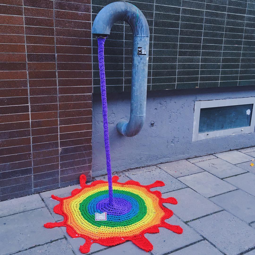 Art Threads Friday Inspiration Yarn Bombing