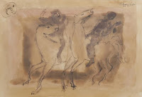 Sketch of horses, 1958