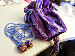 drawstring hermione granger bag beaded crosswise enough worn against could