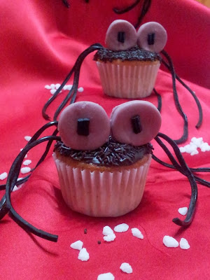 cupcakes de araña