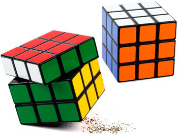 Salero y pimentero cubo de Rubik
