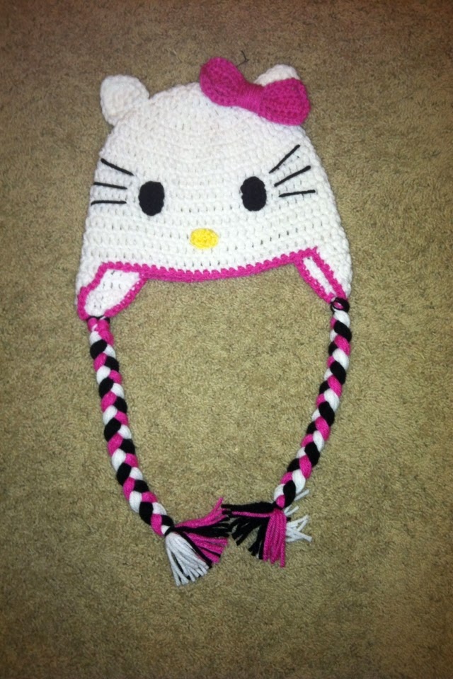 Christa's Crocheted Creations Hello Kitty hat