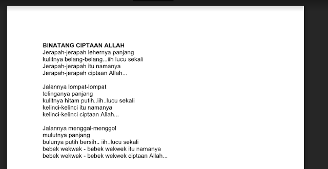 Download Free 48 Lirik Lagu Untuk Anak-Anak - Pusat Media Sekolah