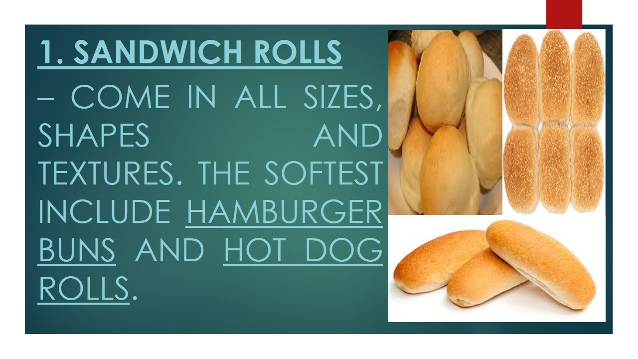GRADE 9 Basic Components of a Sandwich PPT
