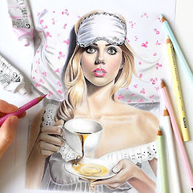 04-Coffee-in-Bed-Natalia-Vasilyeva-Thirteen-Portrait-Drawings-and-a-Westie-www-designstack-co