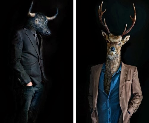 06-Bull-and-Deer-Miguel-Vallinas-Segundas-Pieles-Second-Skins-Smartly-Dressed-Animals-www-designstack-co