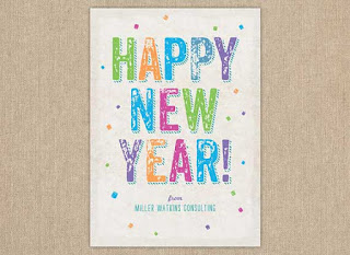 new year cards 2016 colorful