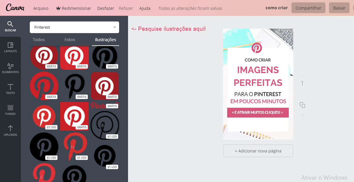 Como criar imagens perfeitas para o Pinterest em poucos minutos Como criar imagens perfeitas para o Pinterest em poucos minutos no Canva