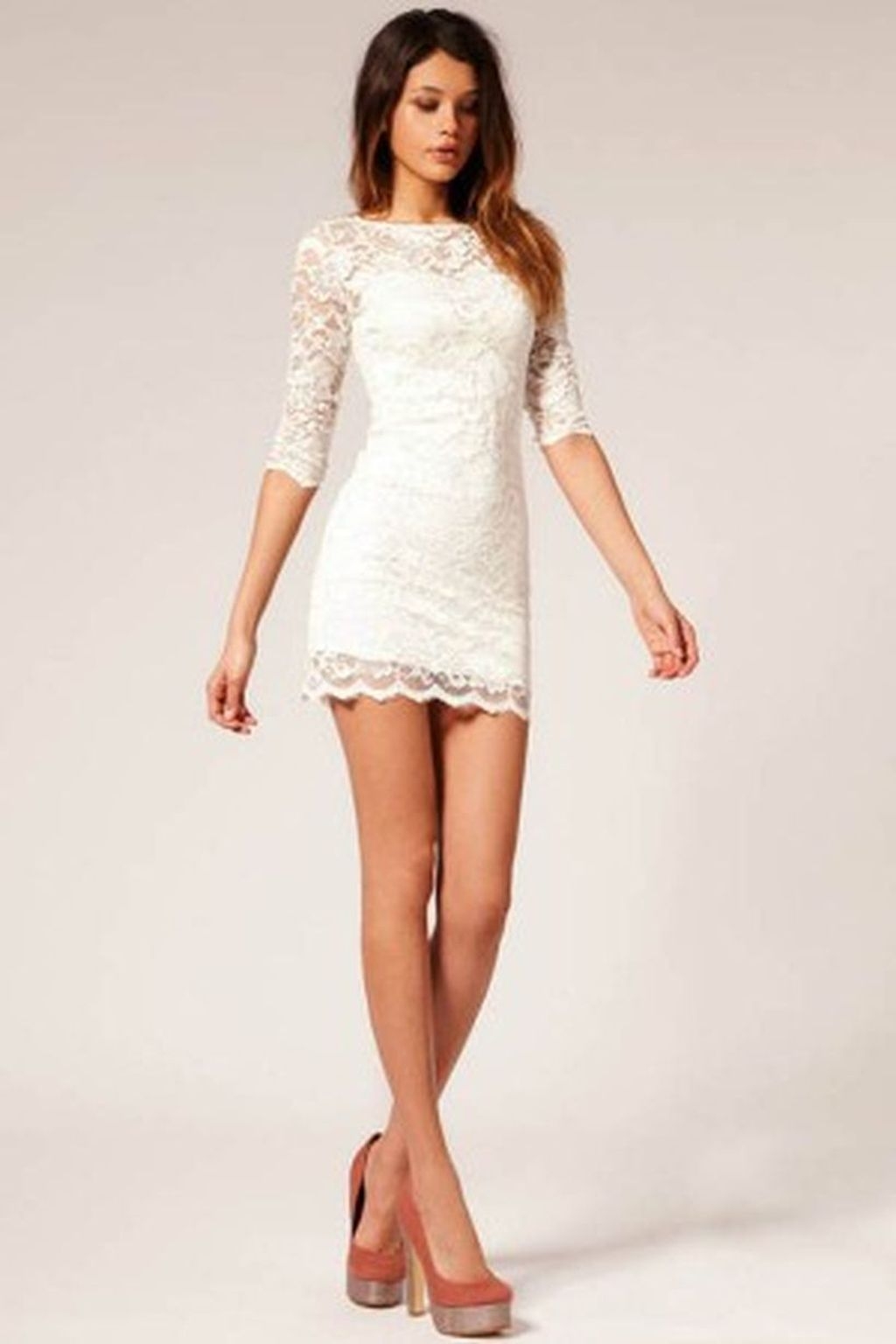 White dress outfit for girls women