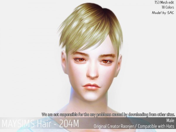 May Sims May Hair 204m Sims 4 Hairs Nathys Sims