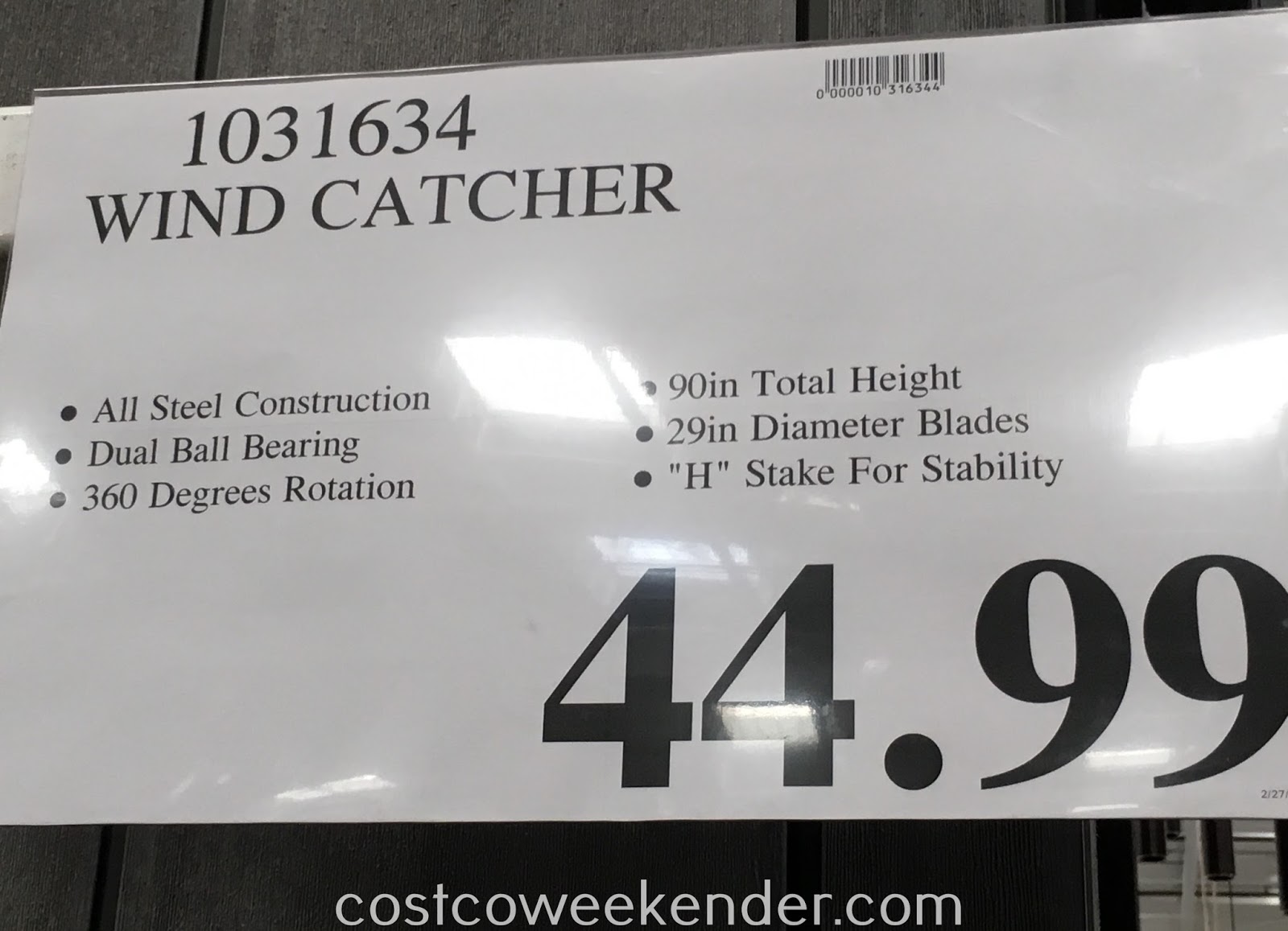 Wind Catcher Costco Weekender