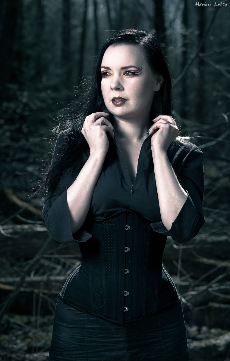 Gently Out Of Time In A Dark Forest A Photoshoot