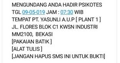 Pt Yasunli Abadi Utama Plastik Cibitung Random Email Loker
