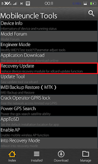 Mobileuncle Cara pasang / Instal CWM/TWRP Evercoss A28A dengan mudah