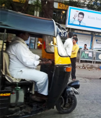 overweight rickshaw driver