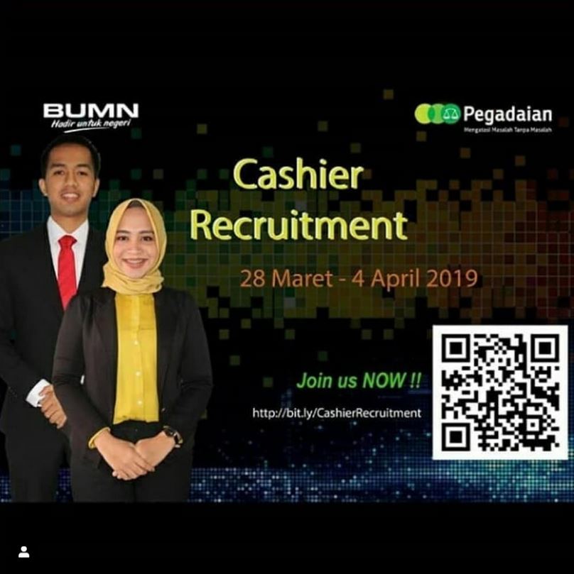 Lowongan Kerja PEGADAIAN kualifikasi minimal SLTA April Tahun 2019