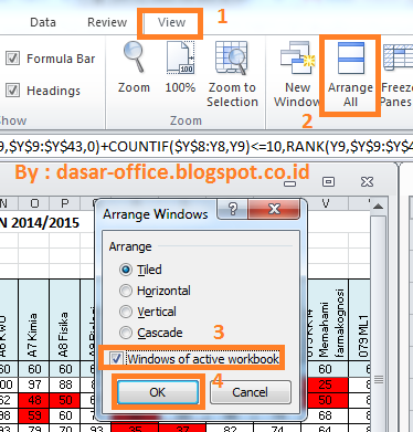 Cara Menampilkan Beberapa File dalam Satu Lembar Kerja di Excel