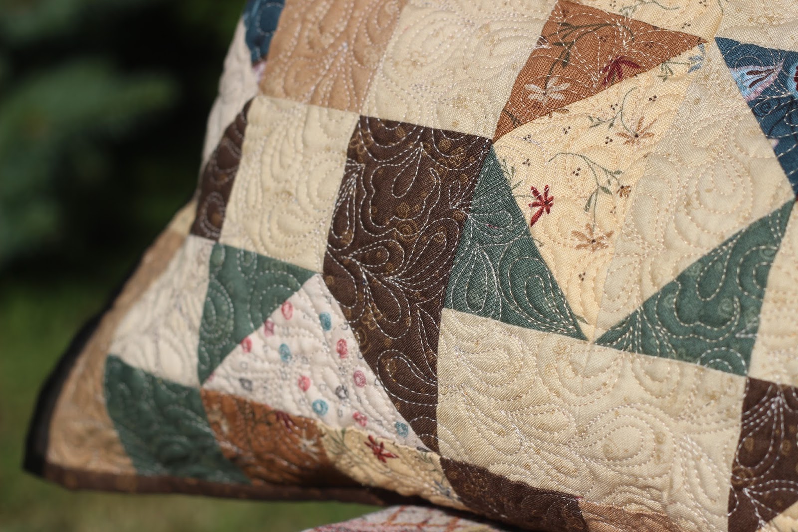 лоскутное одеяло ручной работы. Pattern #9396 kansas troubles.