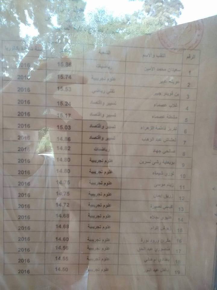 قوائم الناجحين في مسابقة الشبه الطبي 2016 كل الولايات