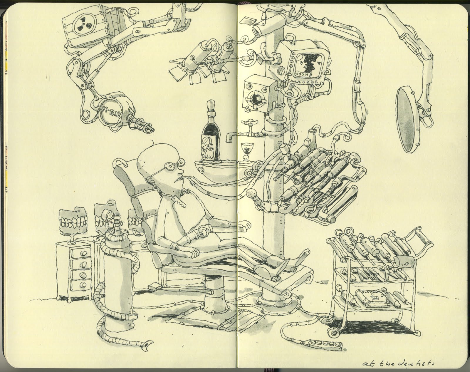 Стимпанк схематика. Technocube1 GD his drawings.