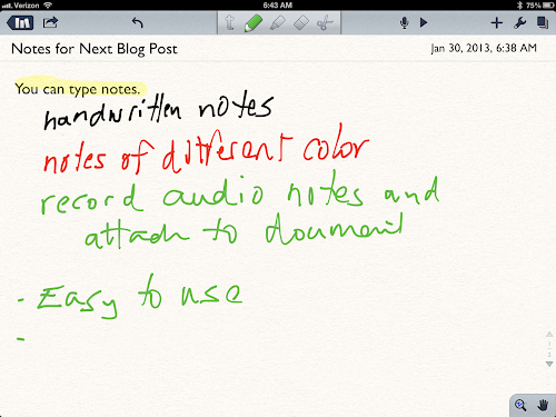 Notability iPhone/iPad Apps for Students for Taking Notes