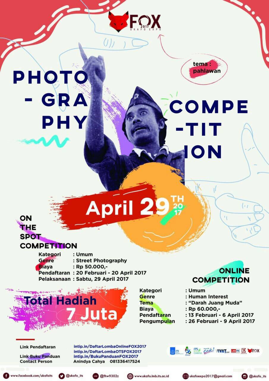 Lomba Fotografi FOX 2017 di ITS (Hadiah 7 Jt) Info Lomba