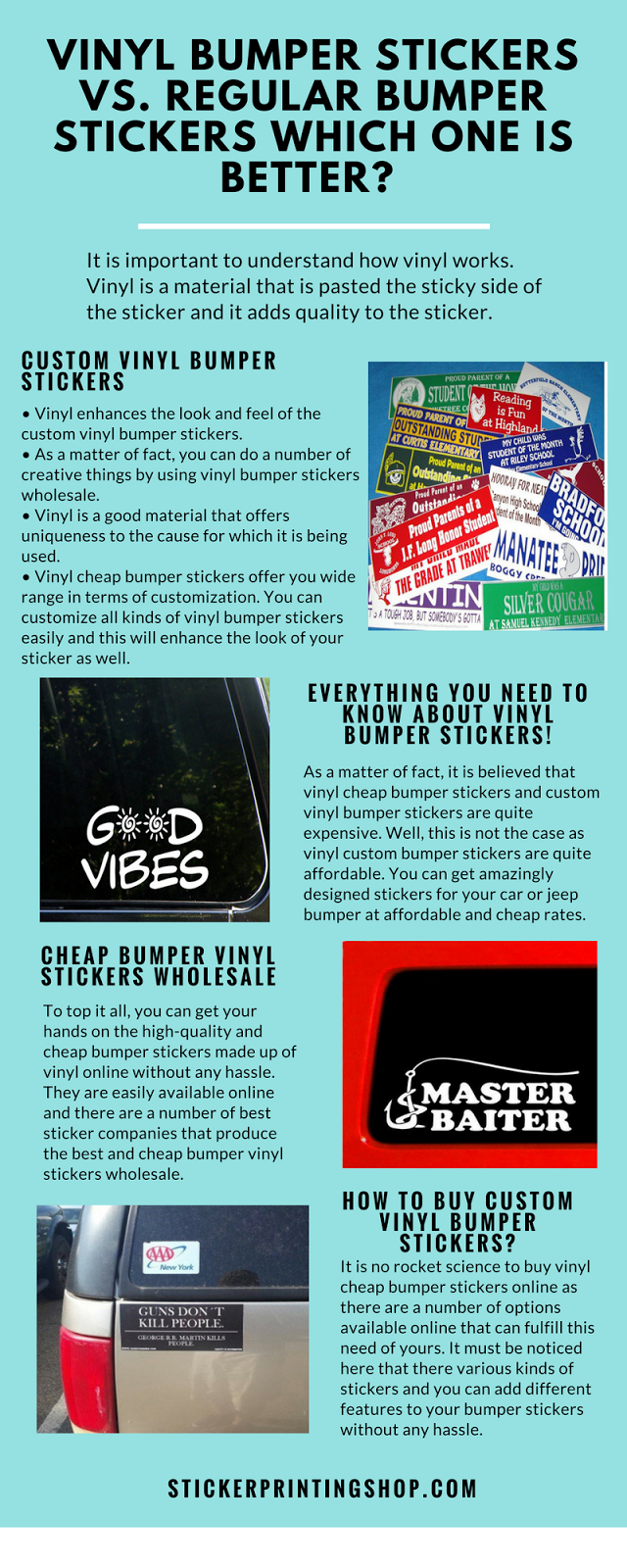 The Sticker Shop Blog Vinyl bumper stickers vs. Regular bumper