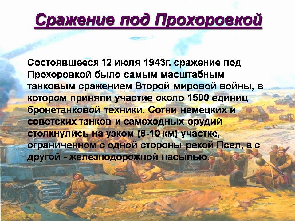 Проект на тему сражение под прохоровкой Урок-экскурсия на тему "Навечно в памяти народной" литература, презентации